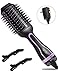 Hair Dryer Brush, Abody One-Step Hair Dryer & Volumizer with Negative Ionic, Ceramic Coating, 4 in 1 Hot Air Brush for Drying, Styling, Straightening and Curling, Leakproof Plug