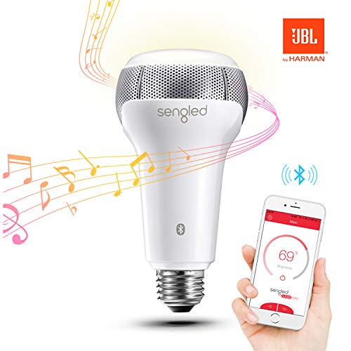 Sengled C01-A66EAE27 Ampoule Enceinte JBL connectée Pulse Solo, Aluminium, 6 W, Blanc, E27