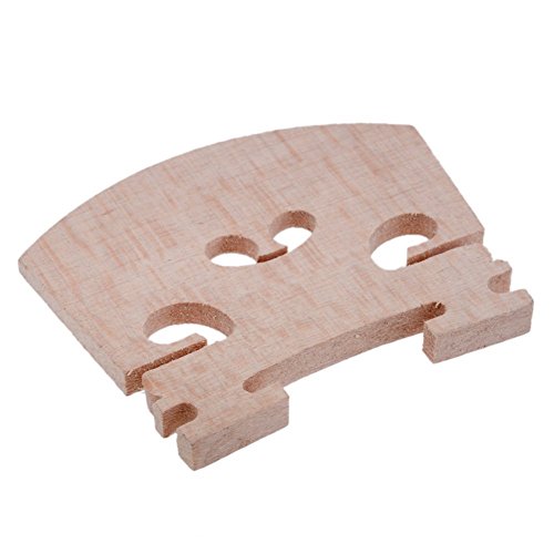 Lsgoodcare 10pcs Full Size 4/4 Violin Maple Bridge Violin Parts - Thumbnail 2