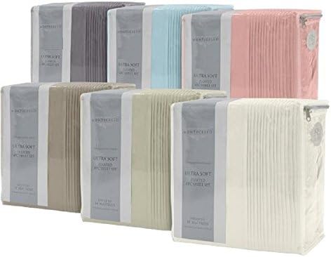 Monticello Luxury Collection Pleated Sheet Set (Coral)
