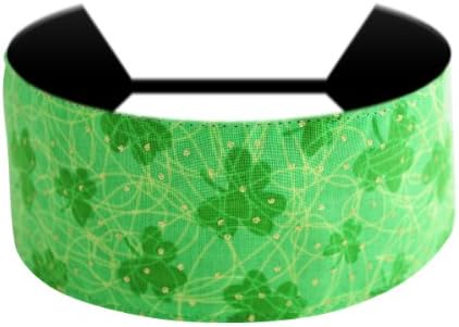 Luck of The Irish, Glittered Shamrocks St. Patrick's Day Gorgeous Soft Headband Green