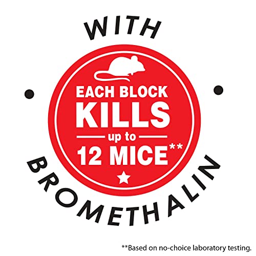TOMCAT BROMETHALIN BAIT CHUNX — RAT AND MOUSE CONTROL BLOCKS FOR AGRICULTURAL USE, 4 LBS.