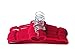 Anqi Clothes Velvet Hangers Heart Shaped Slim, Sturdy with Steel Swivel Chrome Hooks-Set of 30