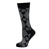 Star Wars Darth Vader Black & Gray Argyle Dress Socks