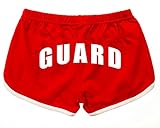 Womens Lifeguard Shorts Medium Red
