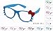 Kyra Women's High Fashion Hello Kitty Bow Two Tone Rubber Clear Lens Glasses 20% OFF 4 Pairs or More