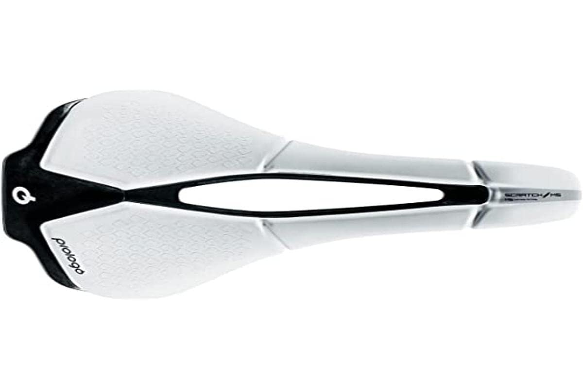 Prologo Scratch M5 Pas-Nack Unisex Adult Bike Saddle, White Black, 140