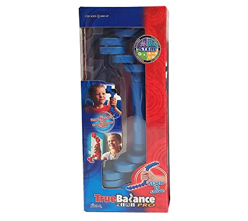TrueBalance Mini Pro Hand Held Balancer Coordination Game Balance Toy for Adults and Kids | Improves Fine Motor Skills (Red) (Blue)