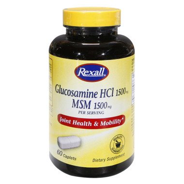 Rexall Glucosamine HCI & MSM - Caplets, 60 Ct