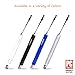TruGlide Stylus with Microfiber Tip for new iPad, iPad Mini, iPhone 5, iPhone 4, Kindle Fire, Samsung Galaxy Tablet and Smartphone, Nook, all Touch Screen Tablets (Brushed Silver with Tether)