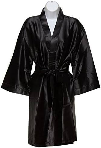 Plain Satin Robes (Regular, Black)