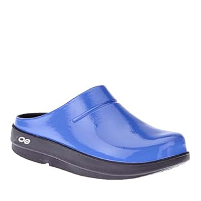 Amazon.com | Women's Oofos, OOcloog Luxe Slip on Clogs PERIWINKLE 6 M | Mules & Clogs