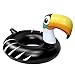 U.S. Pool Supply Giant 4 Foot Inflatable Black Toucan Pool Ring Tube Float - Fun Kids Swim Party Toy - Summer Lounge Raft