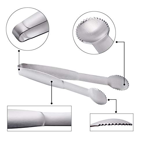 image for HINMAY Mini Appetizers Tongs Serving Tongs 5-3/4