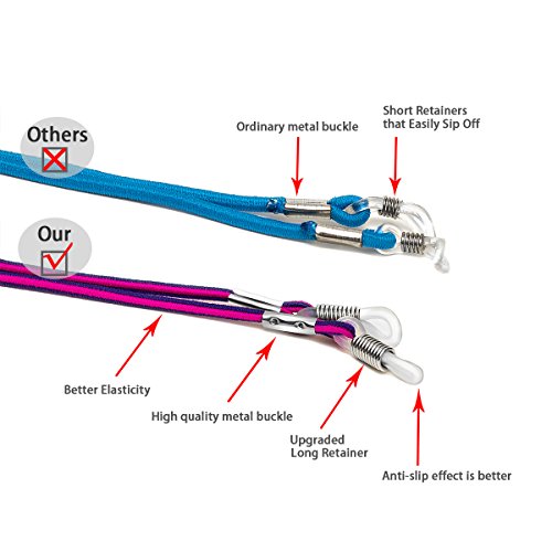 Kids Glasses Strap (12PCS) Kid Eyeglass Strap Sunglasses Retainer for Boys Girls