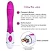 Rabbit G spot Vibrator-Waterproof Tongue Dildo Vibrators Vagina Clitoris Stimulation with 30 Vibration Modes Dual Motor Anal Sex Toys for Women