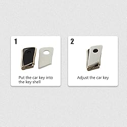 SHEJISI Car Key Fob Cover Gold Soft Keychain,Girly