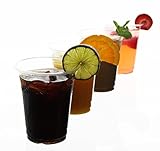 (100 Count) 12 oz Disposable Clear Plastic Cups - BPA Free Bulk Cup Set