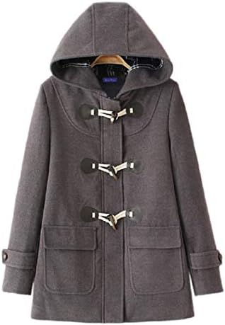 【冬物大セール】[ルナー ベリー] ダッフルコート フード付き ショート丈 防寒 学生コート 通学 レディース 4004