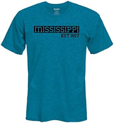 Mens/Womens Mississippi established 1817 T-Shirt - Pick T-Shirt Color, Size and Design Color