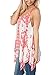 Dearlovers Women Tribal Printed Casual V Neck Loose Summer Camis Tank Tops Large Size White