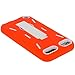 Orange/White Hybrid Rugged Hard Silicone Case Cover w/Stand for Apple iPod Touch 5th Generation 5G 5