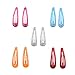 60 Counts Assorted Color 2 Inch Glitter Snap Hair Clips Barrettes for Girl (30 Pairs)