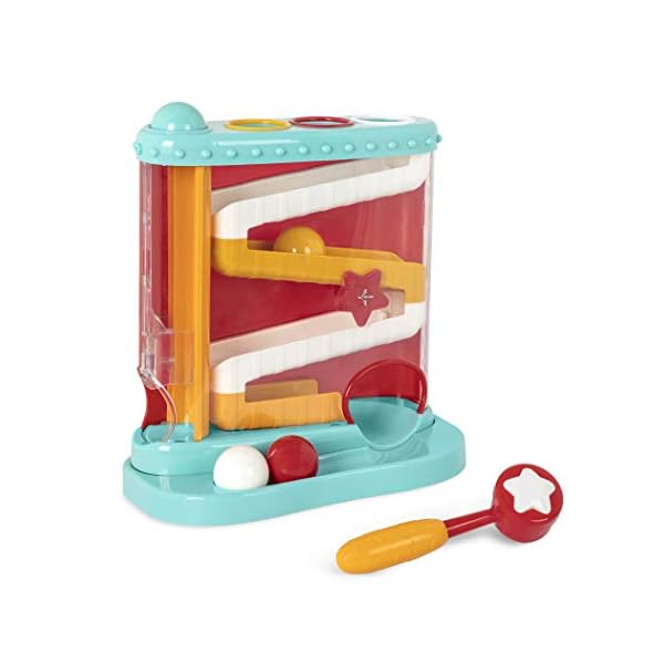 Battat--Pound-Roll--Baby-Activity-Toy-Station-with-1-Toy-Hammer-and-4-Balls-for-Kids-12-Months-7-pcs Battat – Pound & Roll – Baby Activity Toy Station with 1 Toy Hammer and 4 Balls for Kids 12 Months + (7-pcs), Multicolor…