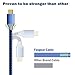 Micro USB Short Cords, Fasgear 3 pcs 1ft / 30cm Nylon Braided Micro USB Cable with Gold-Plated Navy-Blue Connector Compatible with Galaxy S7 S6, LG, HTC, Nokia, Android Phone and More (3pcs Black)