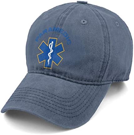 EMS Star of Life Paramedic Classic Vintage Jeans Baseball Cap Adjustable Dad Hat for Women and Men