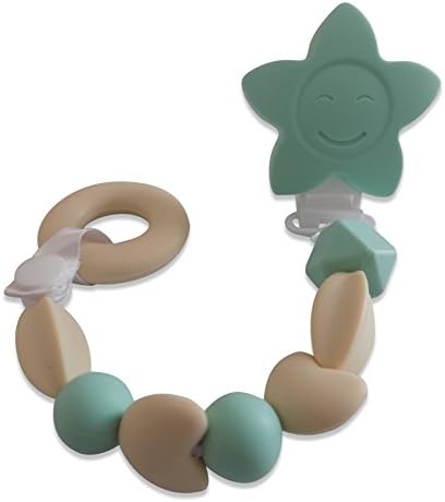 Best Pacifier Clip & Teething Toy For Baby Boys & Girls-Multi Colored Holder For Infants & Toddlers Soothie-Universal Beaded Chewy With Snap & String-Safe, Non-Toxic Soft Silicone-Great Shower Gift