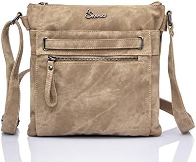 Siena Ultra Soft Decorative Belt Crossbody Bag NS013 (Khaki)