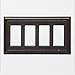 Amazon Basics AB-6009 Quadruple Gang Wall Plate, 4, Oil Rubbed Bronze