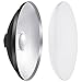 Neewer 16 inches/41 Centimeters Aluminum Standard Reflector Beauty Dish with White Diffuser Sock for Bowens Mount Studio Strobe Flash Light Like Neewer Vision 4 VC-400HS VC-300HH VC-300HHLR VE-300 primary