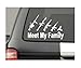 BERRYZILLA Meet My Gun Family Figure Family Funny 2nd Amendment Vinyl Sticker Bumper Decal
