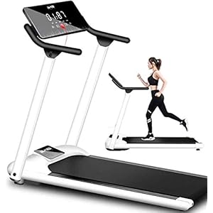 Weiming Foldable electric treadmill, LCD digital display, adjustable speed, 1-10 km/h, load-bearing up to 200 kg, suitable for home/office use