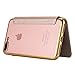 iPhone 8 Plus Case,iPhone 7 Plus Case, LONTECT Slim PU Leather Folio Flip Case with Card Slot & Clear Soft TPU Back Cover for Apple iPhone 8 Plus/iPhone 7 Plus - Gold