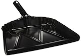 UNISAN Metal 12' Dustpan, Wide, Black (03000)