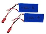 BTG Upgrade 7.4v 1200mAh Battery for MJX X101 Wltoys V353 V353B V666 V262 A949 A969 A979 K929 V912 V915 UDI U829X-pack of 2