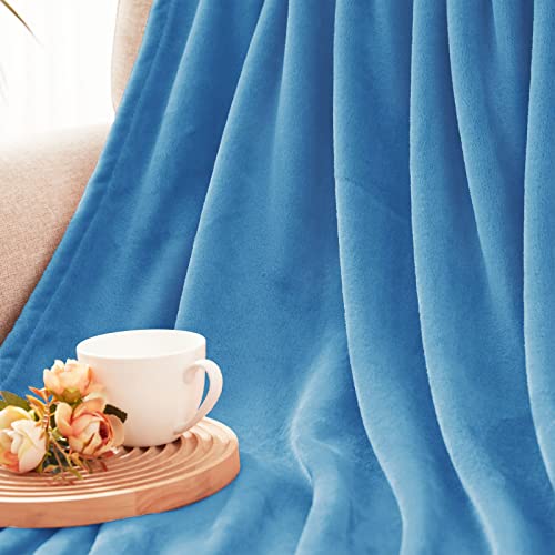 Exclusivo Mezcla Extra Large Fleece Throw Blanket for Couch, Sofa and