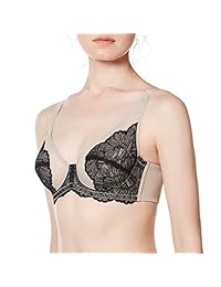 HSIA Sujetador minimizador sin forro, con aros en la parte inferior, con encaje, talla grande, cobertura completa, sin acolchado, 34C-44DDD