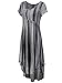 JayJay Women Boho High Low Casual Maxi U-Neck Short Sleeve Tie Dye Print Long Dress with Pocket
