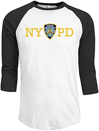 Men New York City Police Department Baseball Tee Shirts