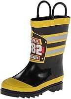 Western Chief F.D.U.S.A. Firechief Rain Boot (Infant/Toddler/Little Kid),Black,11 M US Toddler