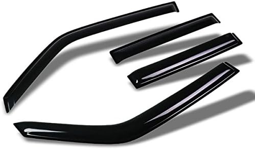 UrMarketOutlet Smoke Tinted Window Wind/Rain Vent Deflectors Visors Guard For Mitsubishi 92-00 Montero 4-DR