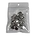 RUBYCA 30 Sets Silver Hexagon Spike and Studs Metal Screw-Back Hexagonal DIY Leather-Craft 8mm X 10mm
