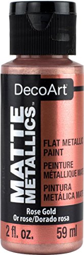 DecoArt Americana Acrylic Matte Metallics 2oz-Rose Gold