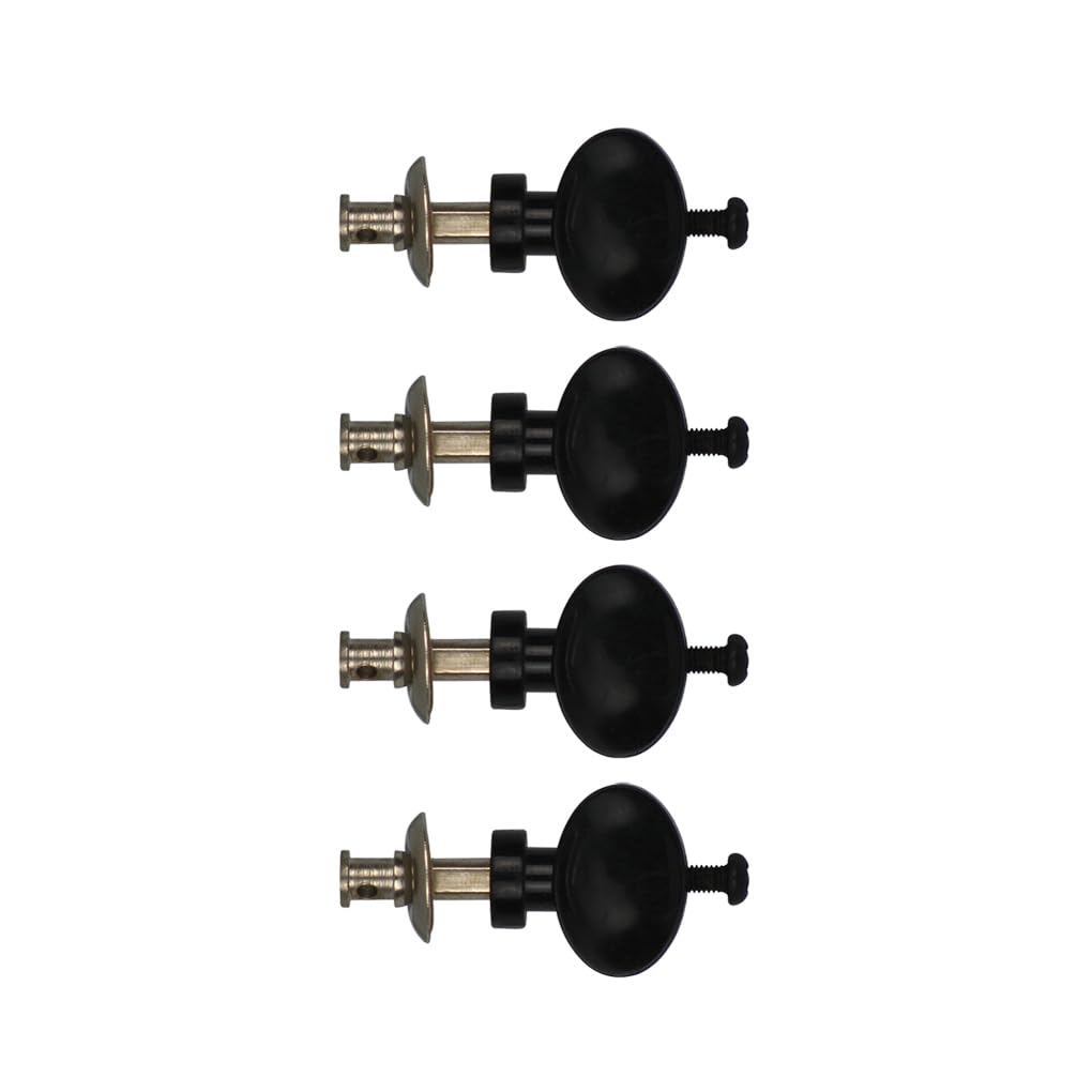 FLEOR Black Plastic Handle Ukulele Tuning Pegs Pin Machines Tuners(Pack of 4pcs) — image 1