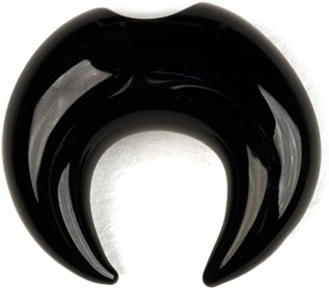 Glass Septum Pincher: 0g Black, 3/8" Diameter