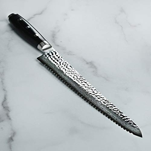 Enso 10.75" Bread Knife Made in Japan HD Series VG10 Hammered